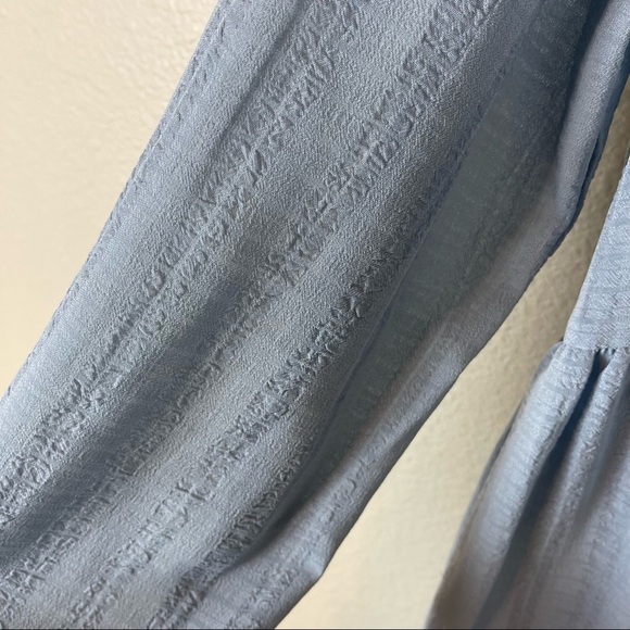 Samsøe Samsøe Jolie Short Floaty Relaxed Dress in Dusty Blue - Picture 9 of 9